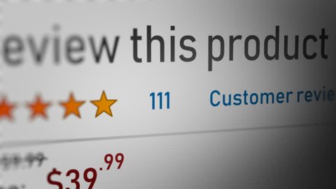 Animated Number Counter of Customer Reviews in Online Shopping Website
