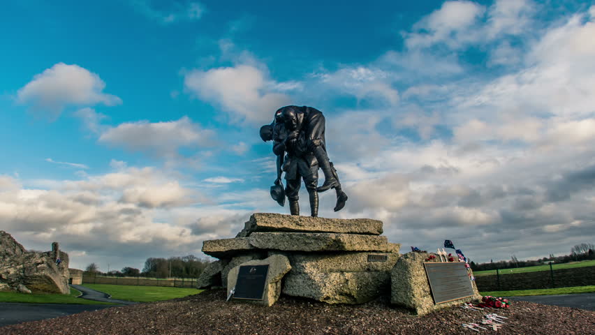 Timelapse symbol of Australia armed forces engaged on westren front during world war one : Fromelles, France, australian memorial