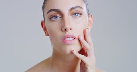 Short Haired Naked Woman Piercing Her Stock Photo 1976676407 Shutterstock