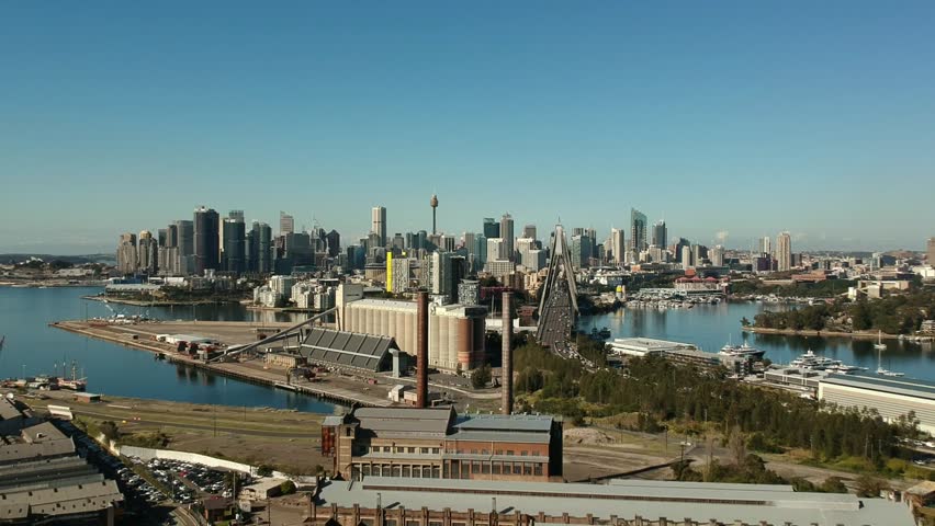 Aerial view of the cityscape of Sydney, Australia