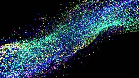 4K Swimming Colorful Particle Wave - Moving Background - Powered by Shutterstock - Get 15% off with code: PIKWIZARD15