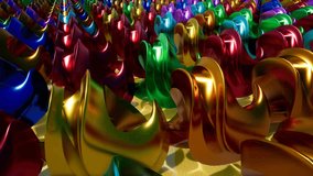 Abstract color metal stuff intro for your video 4k