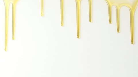 Dripping honey seamlessly isolate on white background, bee products by organic natural ingredients concept