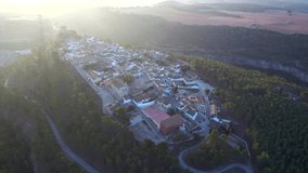 Drone in Alarcon. Cuenca. Spain. 4k Video