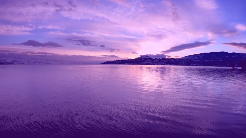 Purple timelapse sunset