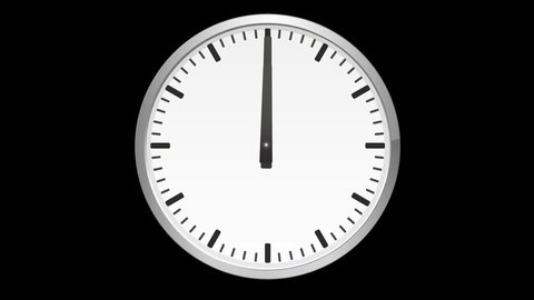Animated Analog Clock Time Lapse On Stock Footage Video (100% Royalty ...