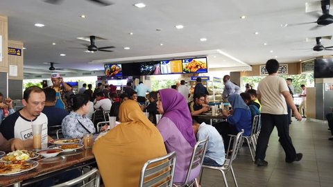 KUALA LUMPUR, MALAYSIA. 2019 Mar 12th. In Nasi Kander, A local style restaurant in KLCC.