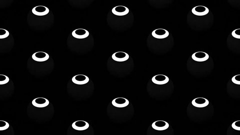 3d Render Abstract Repeat Sphere Pattern Stock Footage Video (100% ...