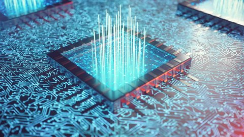 Ai Artificial Intelligence Cpu Concept Machine Stock Footage Video (100 ...
