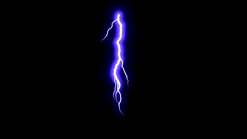Animated Lightning Thunderbolt, Cartoon Thunder Stock Footage Video