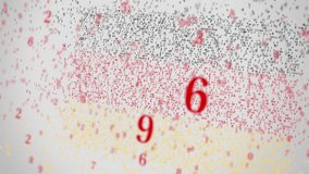 Flag of GERMANY being composed with numbers. Conceptual 3D animation - Powered by Shutterstock - Get 15% off with code: PIKWIZARD15