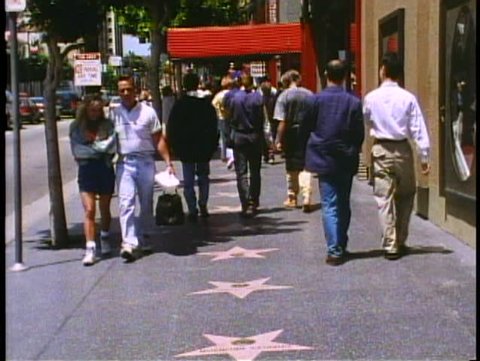 HOLLYWOOD, CALIFORNIA, 1994, Hollywood Walk of Fame, Robin Williams' star