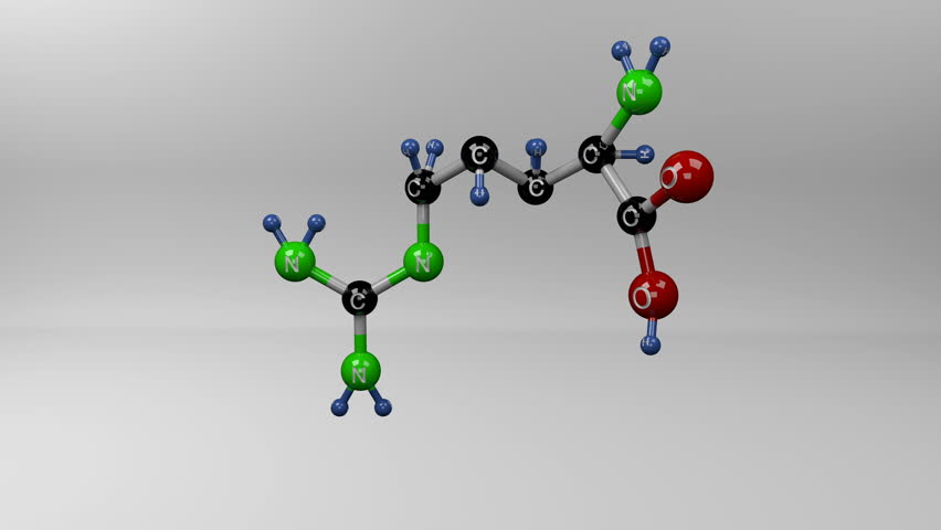 Arginine Molecule Molecular Structure Of Stock Footage Video 100