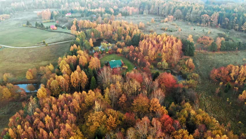 Autumn in Kolbudy, Kashubia in Pomorskie, Poland.