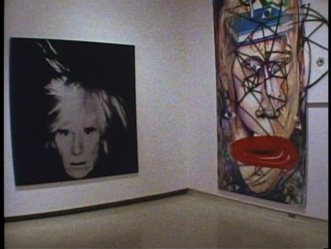 PITTSBURGH, PENNSYLVANIA, 1994, Andy Warhol self portrait, Carnegie Institute