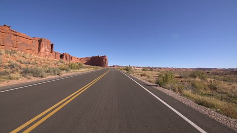 Arches National Park Driving Template Utah USA