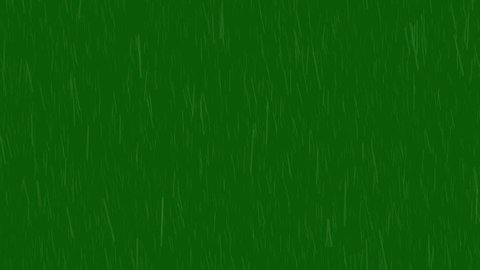 Realistic strong rainfall (rain) VFX with green screen for any kind of video to use.