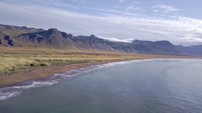Drone footage of Iceland coast