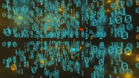Animation of binary code concept pattern and big data structure. Abstract background of net, source code, technology, science and cloud.  - Powered by Shutterstock - Get 15% off with code: PIKWIZARD15