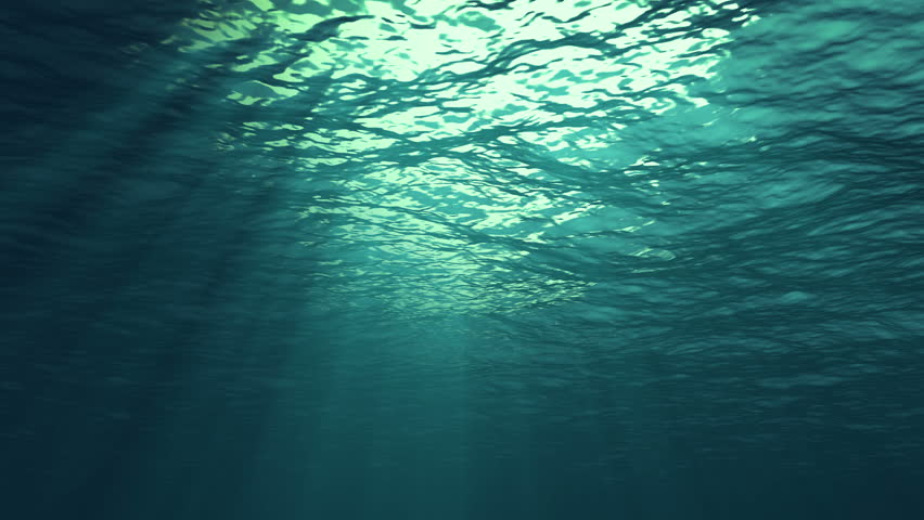 underwater light creates beautiful veil consisting Stock Footage Video ...