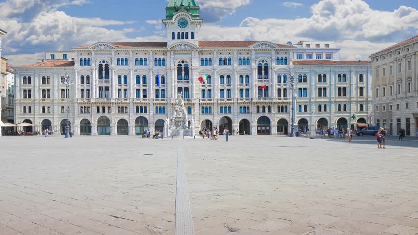 The most important square in Trieste called Piazza Unità d