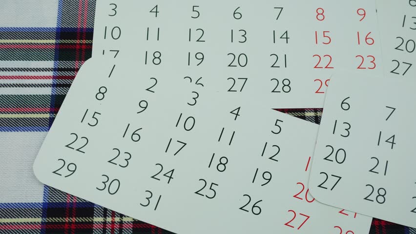 Calendars close up Royalty-Free Stock Footage #1026064850