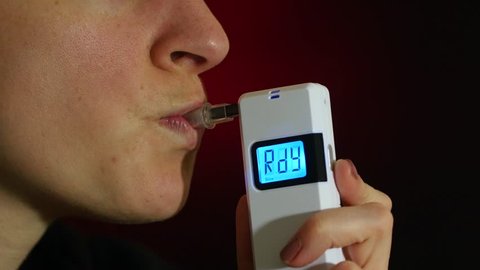 Drunk breathalyzer test