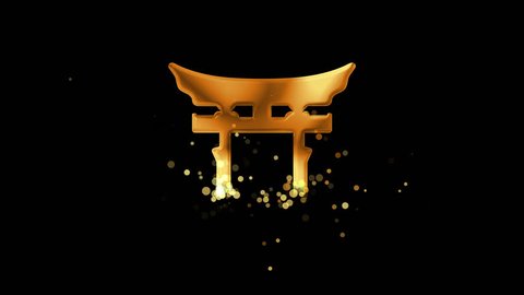 shinto symbol golden