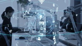 Business network concept. IoT (Internet of Things. Cloud computing. - Powered by Shutterstock - Get 15% off with code: PIKWIZARD15