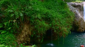 4K video of Than Sawan waterfall in Doi Phu Nang national park, Thailand.