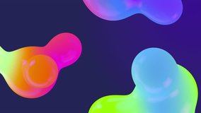 Futuristic Organic Designed Liquid Animated Shot. Aqua Colourful Liquid Gradients Video for You Presentation. New Abstraction grade Form Composition. Minimalistic Cover Footage Stylish Sample Closeup