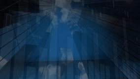 Digital composite of data graphs and charts against a skyscraper view on the background - Powered by Shutterstock - Get 15% off with code: PIKWIZARD15