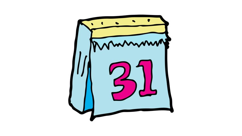 kids drawing white screen with theme of 31st