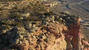 Aerial drone stock footage Apache County Arizona mountains