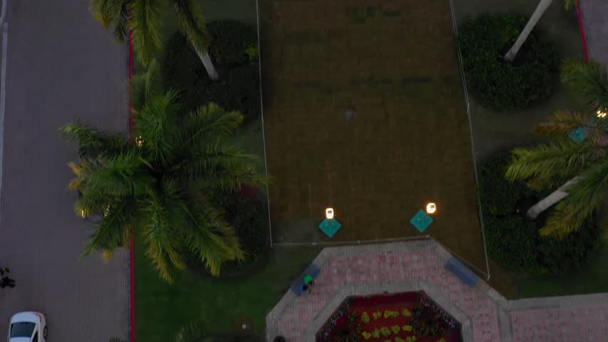 Aerial above Mizner Park