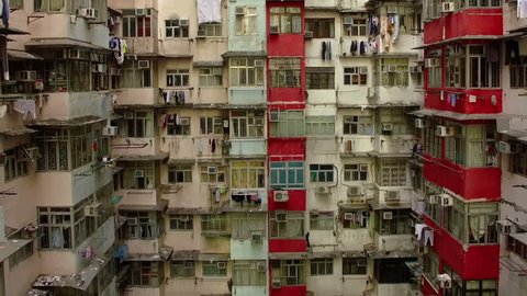 Yick Cheong Buildings, Quarry Bay, Hong Kong by Drone