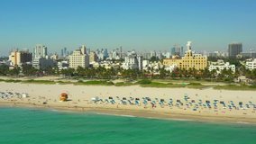 Aerial video Miami Beach