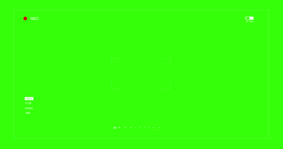 photo camera effect green screen