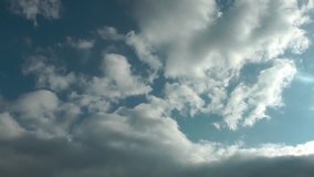 Very Nice Clouds In the Blue Clean Sky Time Lapse Video.