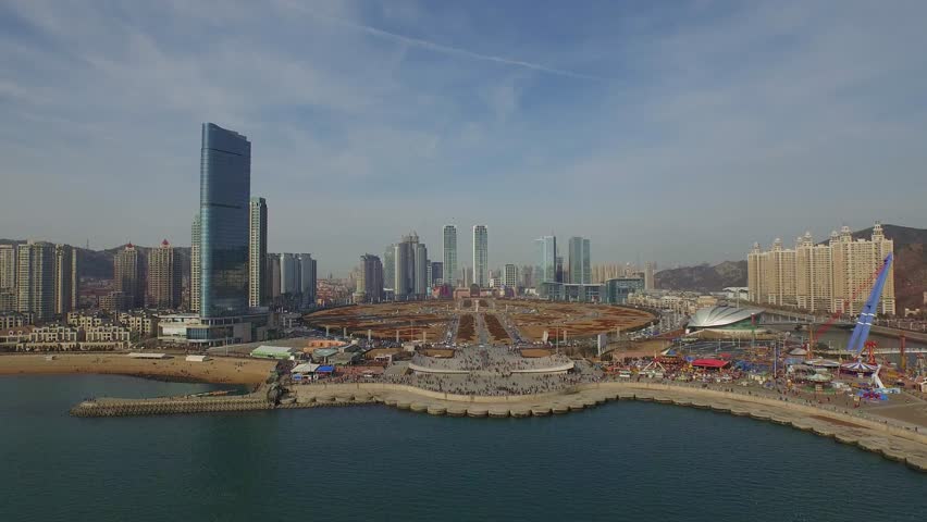 Aerial view dalian Footage | Stock Clips