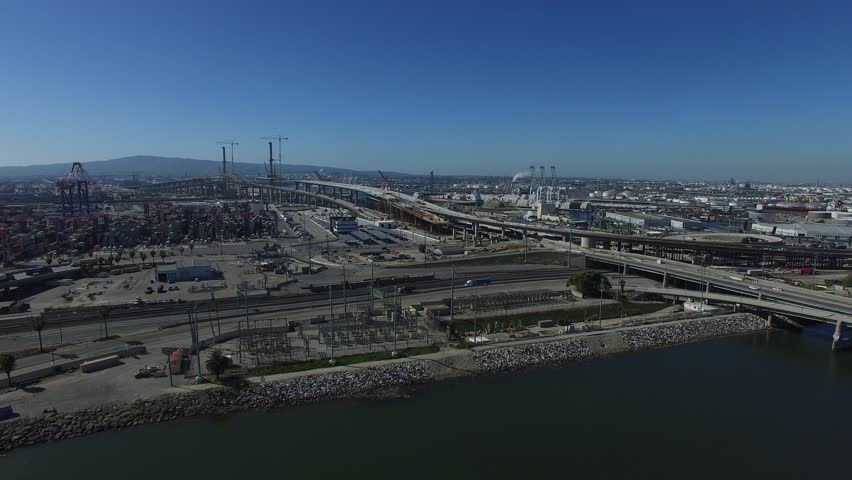 Port of Long Beach Aerial View 01.MOV