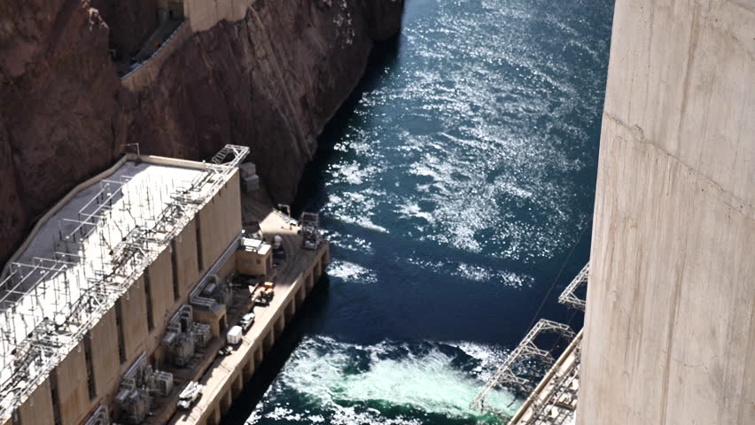 Hoover Dam Hydroelectricity Generators, Colorado River Canyon.