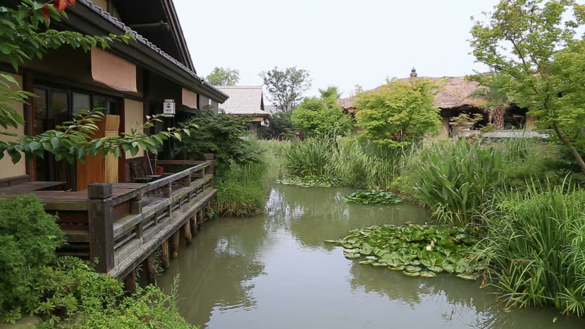 Chinese Buddhist garden in Wuxi, jiangsu, China