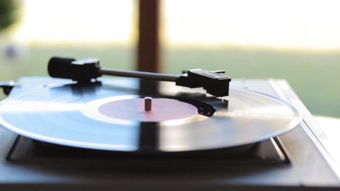 Close Up Vintage Gramophone Play Stock Footage Video 100 Royalty Free Shutterstock