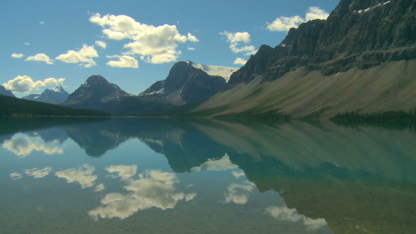 Bow Lake in the Rocky Mountains of Canada