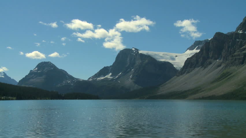 Bow Lake in the Rocky Mountains of Canada