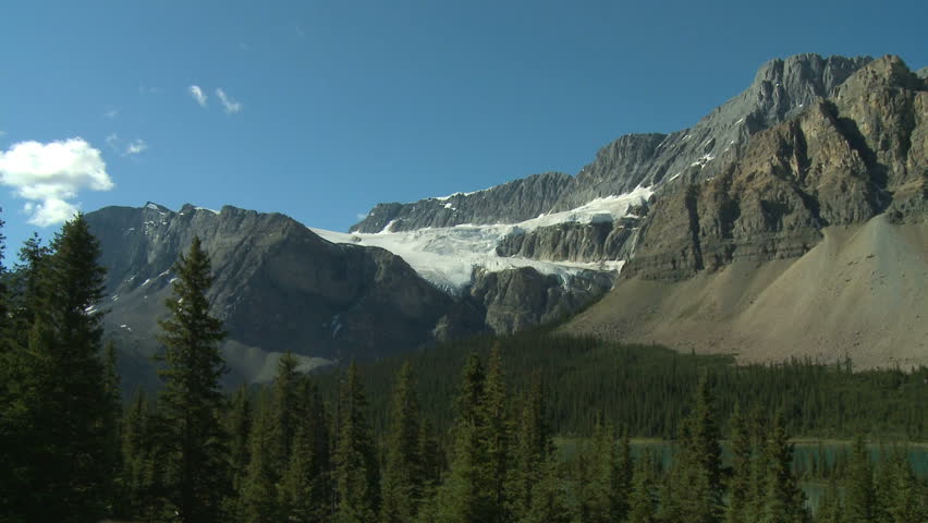 Crowfoot glacier in the Canadian Rockies
