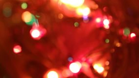 Video of blurred christmas lights 3