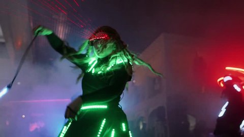 laser dance show