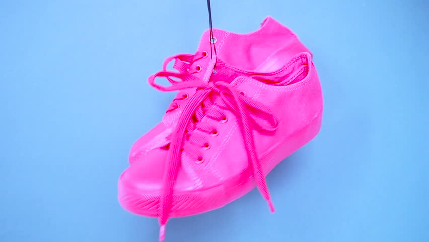 bright pink trainers